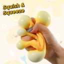 Big Cheese Squishy, 4.3" Jumbo Cheese Cube Block Squishy Toy, Giant Slow Rising Sensory Fidget Squeeze Toy, Large Stress Relief Toy for Adults,& Teens, Party Favor Birthday Gift