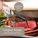 COOK WITH COLOR Electric Knife, 100W Power, Dual Stainless Steel Blades for Precise Cutting, Ergonomic Handle, Low Noise and Vibration, Ideal for Bread, Meat, and Vegetables, Cream