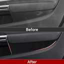 Car Storage Panel Sticker Carbon Fiber Decal Interior Trim for Ford Mustang Shelby 2015 2016 2017 2018 2019 2020 2021 2022 2023 2024 2025 Accessories