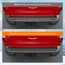 powoq Rear Bumper Step Pad Compatible with 2022-2025 Ford Maverick Tailgate Sill Cover Rear Door Entry Guard NO Lariat TPE Step Protector Replacement for 2022 2023 2024 2025 Ford Maverick Accessories