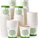 ECOLipak 500 Count Compostable Paper Cups, 4 oz Paper Espresso Coffee Cups with PLA Lined, Disposable Eco-friendly Biodegradable Hot Paper Cups for Party, Picnic,Travel,and Events