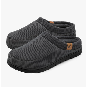 VeraCosy Men's Moccasin Slippers Comfy Soft Durable Slip-on Indoor Memory Foam House Shoes 13-14
