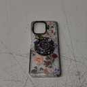 Cute Case for Moto G Power/Play 5G 2025 for Women Girls - Funny Retro Flower Design Compatible with Magsafe Ring Holder Magnetic Stand Kickstand Fashion TPU Phone Covers Kawaii