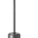 46,000 BTU Outdoor Propane Patio Heater with Wheels, Commercial & Residential, Slate Gray, with Water Tank, 32.1 x 32.1 x 91.3 Inches (LxWxH)