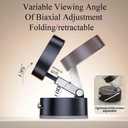 2026 Magnetic Car Phone Mount, Vacuum Suction Dashboard Mount with Adjustable Angle, Magnetic Phone Holder, Black.