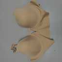 Women Low Back Bras-Invisible Backless Bra-Seamless Secret Plunge Bra No Show Bra Multiway Low-Cut Deep-V Halter Bra (3XL, Nude)