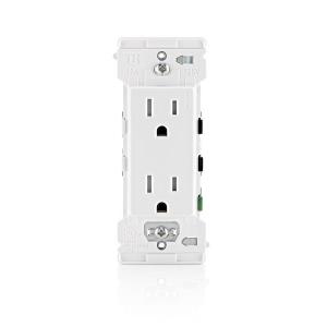 15 amps 125 V White Tamper Resistant Outlet 5-15 R 1 pk, Mfr: E5325-0SW-A