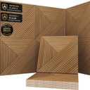 Soon Global Acoustic Wall Panels, Fire Retardant, Arcadian Vortex, 23.6 X 23.6 Inches