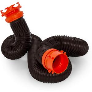Camco RhinoFLEX Heavy Duty 10ft RV Sewer Hose Extension Kit with Swivel Fitting - Extends Your Sewer Hose to Fit Your Needs (39764)
