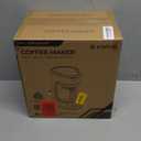 Kismile Compact Coffee Maker with LED Display, Small Drip Coffee Machine with Anti-Drip System, Timer, Auto Shut-Off, Dry-Boil Protection, Removable Funnel, Ideal for Home & Office (Black)