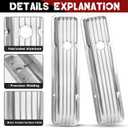 Aluminum Tall Valve Covers for 1958-1986 Chevy SBC 283 302 305 327 350 383 400 Engine Small Block Polished Valve Covers - Silver