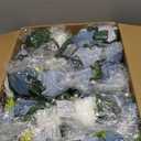 NUPTIO Flower Ball Arrangement Bouquet - 10 Pcs 9.5 inch Diameter Dusty Blue Fake Flowers Roses Balls for Centerpieces Tables - Artificial Rose Arrangements for Wedding Centerpiece Table Decorations