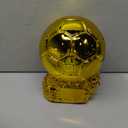 Golden Ballon Football Championship Prize Trophy Customizable Player Award Soccer Replica Fan Collectible Birthday Gift (25cm/9.8inch)