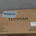 TUTOTAK End Table, Side Table, Nightstand, 2-Tier Storage Shelf, Sofa Side Table for Small Space, Living Room, Bed Room Black TB01BK034