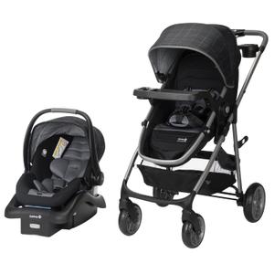 Safety 1st Deluxe Grow and Go Travel System Stroller and Car Seat Combo, 8-in-1 Car Seat, Weight Capacity 4-30 lbs, High Street