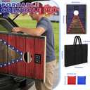 Electronic Cornhole Board Set 3x2ft, Automatic Scoring Corn Hole Games for Adults & Kids, Wooden Portable Cornhole Set with 8 Bean Bags & Carrying Bag for Outdoor, Tailgate, Party