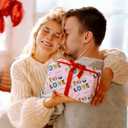 4 x RiukRaiu Valentine's Day Wrapping Paper for Men Women - Pink Gift Wrap Balloon Heart Envelope for Romantic Lovers Wedding - 4 Folded Sheets 28 X 40 Inch, Easy to Store