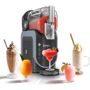 Ninja SLUSHi with RapidChill Technology, 88 oz. Frozen Drink & Slushie Machine, 5 Preset Programs, Margaritas, Frapps, and More, Premium Accents, Black, FS301