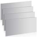 4 Pcs 20 Gauge Steel Sheet Metal 12" x 6" Cold Rolled Steel Plate Sheet Metal Weldable for DIY Projects, Industrial, Professional