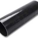 BLACKHORSE-RACING 4" Inch ID 12" Long Straight 3-Ply Silicone Hose Air Intake/ Turbo/ Intercooler Piping Tube Coupler Pipe Universal Black