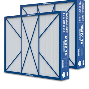 GAPCCCAR1620 Merv 16 Replacement Filter Compatible With Bryant/Carrier GAPBBCAR1620, GAPCCCAR1620, GAPAAXCC1620, GAPAAXBB1620, GAPABXCC1620, GAPABXBB1620, actual size: 17.5" x 21.5" x 3.5", 2 pack