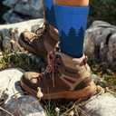 ANOTION Funny Hiking Socks for Men & Women - Moisture Wicking Lightweight Compression Socks,Women Hiking Socks Summer