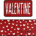 Hello Valentine Kitchen Rugs and Mats for Floor Non-Slip Backing Mat Valentines Day Kitchen Rug Sets with Runner Valentine Decorations Anniversary Wedding Decor for Home Kitchen 17"x47.2"+17"x30"