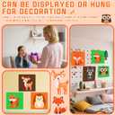 WPDISCZ 6 Pack Sewing Kit for Kids, Woodland Cartoon Animal Craft Sewing Kits, Sew Your Own Felt Animals Craft Kit Cartoon Doll Felt Sewing Crafts for Beginners