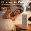 CoreFavor Waterless Essential Oil Diffuser with 120ml Oil, Portable Battery-Operated Cold Air Aroma Scent Machine, 4 Adjustable Intensity Levels