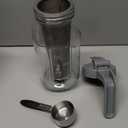 Cold Brew Coffee Maker Pitcher, 64 OZ Heavy Duty Glass Wide Mouth Mason Jar Pour Spout Airtight Lid with Stainless Steel Infuser Filter for Iced Coffee, Ice Tea, Brewed Making