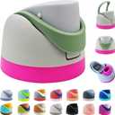 Replacement Cap for Owala Freesip,One Button Water Bottle Top Lid Compatible with Owala Cup 16oz 24oz 32oz 40oz, BPA-Free Replacement Lid Accessory for Owala Free Sip (Pink+Green)