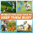 LEGEND SANDY Dog Toys for Aggressive Chewers, Large Dog Toys to Keep Them Busy, Interactive Squeaky Pet Toys, Tug of War, Crinkle Blue Shark
