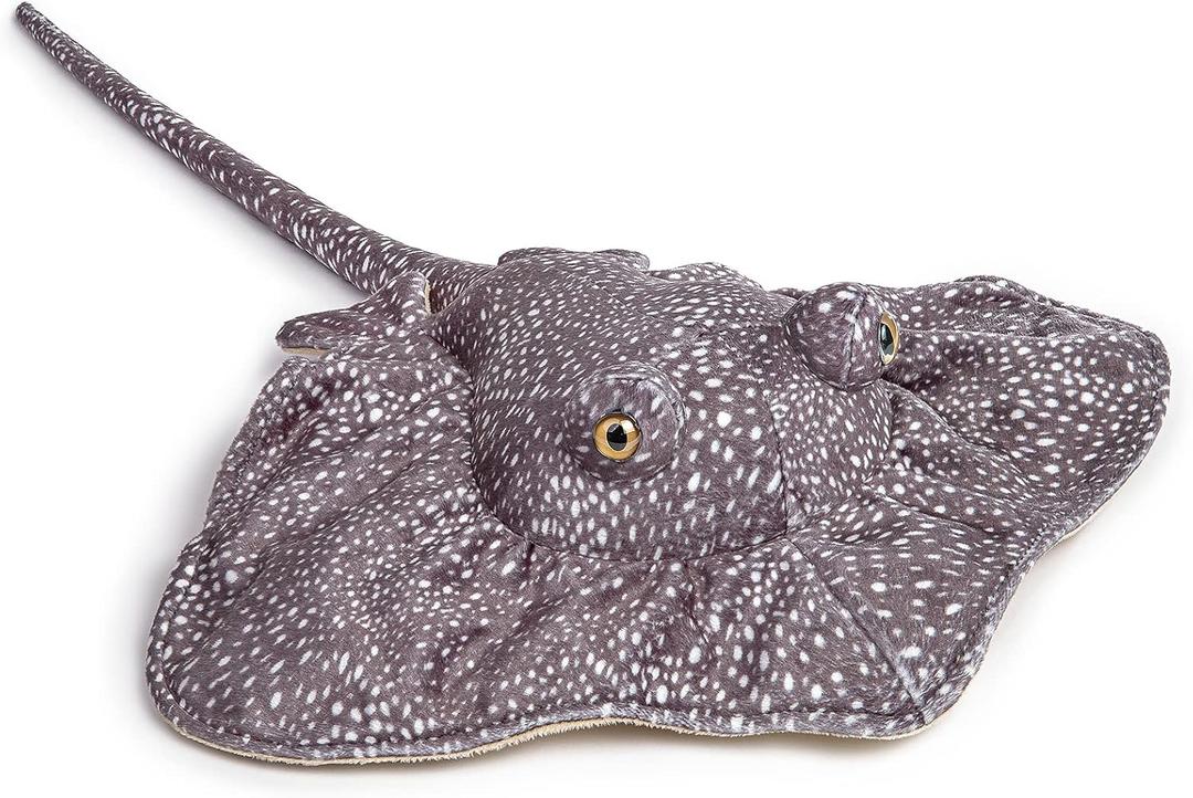 ZHONGXIN MADE Simulation Stingray Fish Plush Toys Stuffed Animal - 20 inch Manta Ray Bass Leopard Stingray Deep Sea Toy, Cute Skate Fish Toy as Gift for Kids