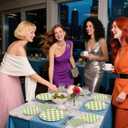 2 x 96Pcs Sage Green Gingham Party Supplies - 7&9 Inch Scalloped Paper Plates and Napkins Disposable Sage Green and White Plaid Party Decorations for Birthday Baby Shower Wedding,Serves 24