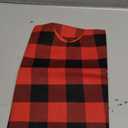 SoarDream Christmas Plaid Tree Skirts Small 24 Inches Red and Black Buffalo Checked Tree Skirt for Xmas New Years Eve Party Outdoor Decoration