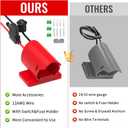 2-Pack Power Wheel Battery Adapter Compatible with Milwaukee 12V Battery Adapter with Switch 30Amp Fuse 12AWG Wire & Wire Terminals for DIY RC Cars Ride On Vehicles Robot