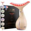 GLO24K 7 Color Beauty Device  Triple LED Action & Vibration Technology Facial and Neck Massager