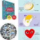 5 x Police Car Stickers, Gift for Kids Teen, Cute Waterproof Vinyl Decals for Travel Luggage Suitcase Laptop Water Bottle Skateboard Bike Helmet Guitar Scrapbook Diary Toy Phone Pad [50 PCS]