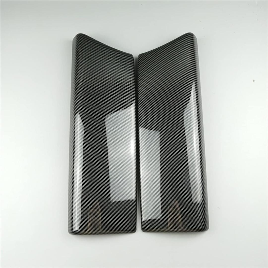 For Mercedes Benz C Class W205 GLC X253,Car Center Console Stowing Tidying Armrest Box Panel Decoration Stickers(Carbon Fiber Black)