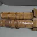 Radiance Cordless Outdoor Shades for Porch, Patio & Windows - Waterproof PVC Blinds for Indoor & Outdoor - Roll-Up Patio Privacy Screen for Diffuse Sunlight - Woodgrain - 36" W x 72" L - (3321236)