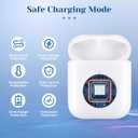 Compatible for AirPods 1st 2nd Gen Wireless Charging Case, Wireless Charging Case Replacement for Airpod 1 2 Generation with Bluetooth Pairing Sync Button