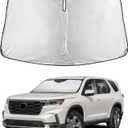EcoNour Windshield Sunshade Compatible for Honda Pilot 2016-2024 2025 2026, Sun Visor for Front Windshield & Window Sun Shade Cover, UV Heat Blocker & Protector, Car Accessories