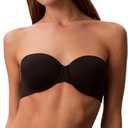 Calvin Klein Women's Perfectly Fit Lightly Lined Strapless Bra 30D, Black