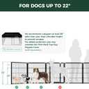 FXW Homeplus Unleashed Indoor Dog Playpen - Stress-Free and Safe Play, Heavy Duty 32 Inch 6 Panels Dog Pen for Small and Medium Dogs, BlackPatented