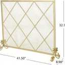 Christopher Knight Home Howell Single Panel Iron Fireplace Screen, Gold