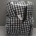 PETNEX Dog Car Seat for Small Dogs, Portable Puppy Car Seat of Easy Installation, Fashionable Pet Carrier Bag with Large Pockets, Machine Washable Dog Booster Seat (Checkered Black)