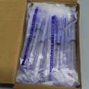 100 Pack 3ml 23Ga Plastic Syringe with Measurement for Scientific Labs, Industrial Dispensing Animal and Pet Supplies, Disposable Individually Wrapped (100, 3ml-23Ga)