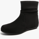 Luoika Women's Wide Width Low Heel Side Zipper Ankle Boots
, 10