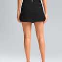 SANTINY Women's High Waisted Swim Skirt with Pocket Tummy Control Tankini Swimsuit Bathing Suit Bottoms for Women 2XL