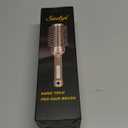 Round Brush for Blow Drying, Nano Thermal Ceramic & Ionic Tech Hair Brush with Boar Bristles, Professional Round Barrel Brush for Styling, Curling & Straightening by Sndyi (2.9 Inch, Barrel 1.7 Inch)